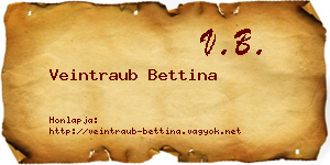 Veintraub Bettina névjegykártya
